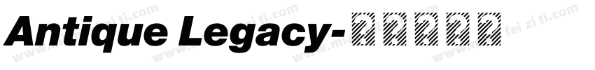 Antique Legacy字体转换